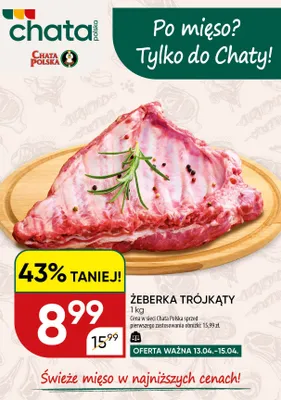 Żeberka trójkąty promocja w Chata Polska