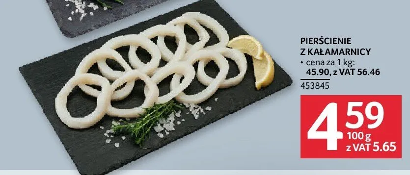Pierścienie z kałamarnicy promocja w Selgros