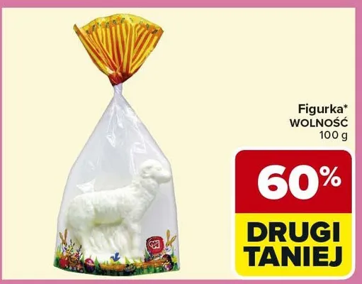 Figurka wolność czekoladowa promocja w Carrefour Market