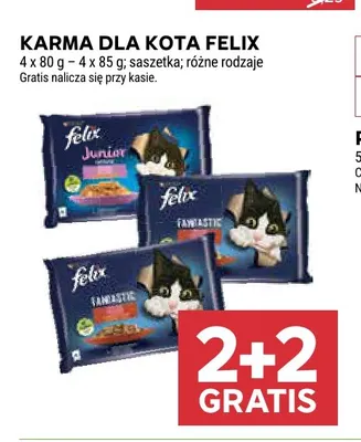 Karma dla kota Felix Junior 4-pak promocja w Stokrotka