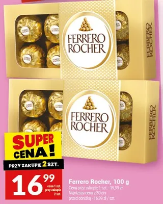 Czekoladki Ferrero Rocher, 100 g promocja w Twój Market