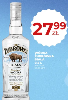 Wódka Żubrówka Biała promocja w Duży Ben