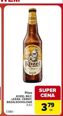 Piwo Kozel Ležák promocja w Carrefour Market
