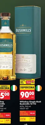 Whiskey Single Malt Bushmills 10 YO promocja w Biedronka