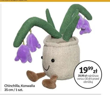 Maskotka Chinchilla Konwalia 35cm promocja w Empik