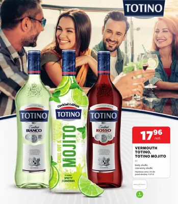 Vermouth Totino Mojito promocja w Stokrotka