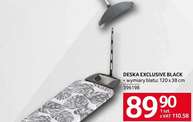 Deska Exclusive Black 120 x 38 cm 396198 promocja w Selgros
