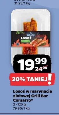 Łosoś w marynacie ziołowej Grill Bar Corsarro promocja w Netto