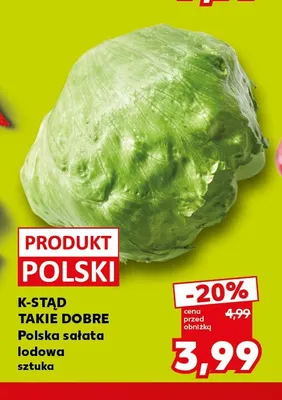 Sałata lodowa polska K-Stąd Takie Dobre promocja w Kaufland