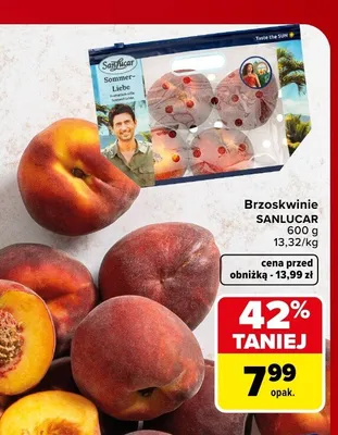 Brzoskwinie SanLucar promocja w Carrefour Market