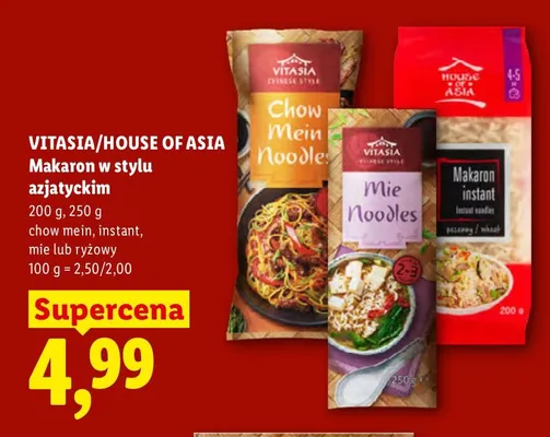 Makaron instant House of Asia promocja w Lidl