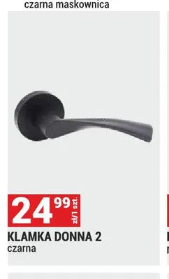 Klamka Donna 2 czarna promocja w Merkury Market