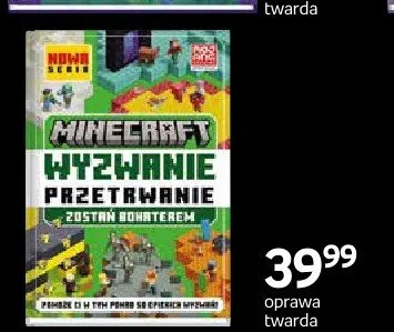 Książka Minecraft Wyzwanie przetrwanie oprawa twarda promocja w Empik