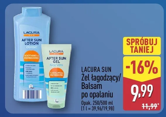 Żel łagodzący/balsam po opalaniu promocja w Aldi