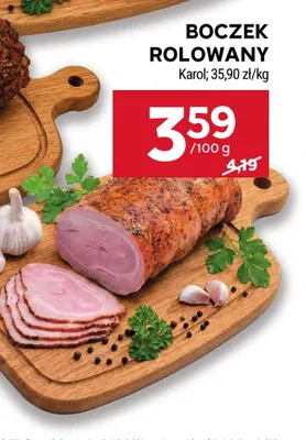 Boczek rolowany Karol promocja w Stokrotka