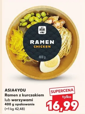 Ramen z kurczakiem lub warzywami promocja w Kaufland