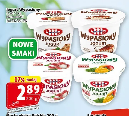 Jogurt Wypasiony litchi z białą herbatą Mlekovita promocja w Prim Market