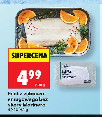 Filet z zębacza smugowego bez skóry Marinero promocja w Biedronka
