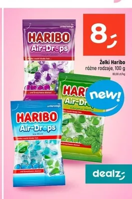 Żelki Haribo Air-Drops Fresh Cassis promocja w Dealz