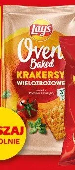 Krakersy wielozbożowe Lay's Oven Baked pomidor z bazylią promocja w Kaufland