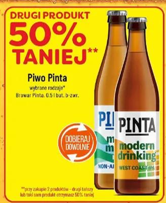Piwo Pinta wybrane rodzaje promocja w POLOmarket