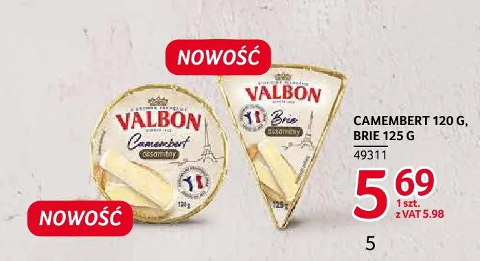 Ser Camembert Valbon promocja w Selgros