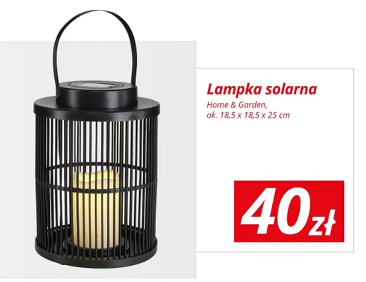 Lampka solarna promocja w KiK