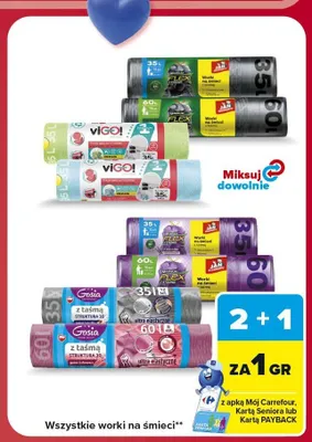 Worki na śmieci Carrefour promocja w Carrefour