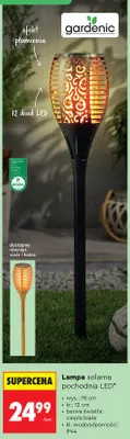 Lampa solarna pochodnia LED promocja w Biedronka