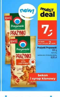 Prażynki Przysnacki o smaku bekon i syrop klonowy promocja w Dealz