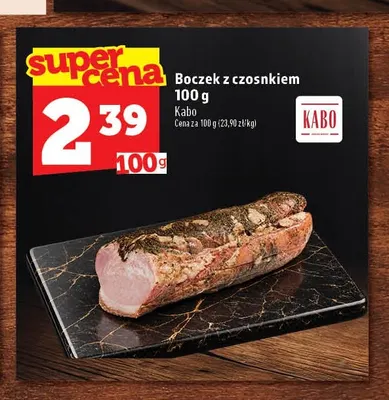 Boczek z czosnkiem Kabo promocja w TOPAZ