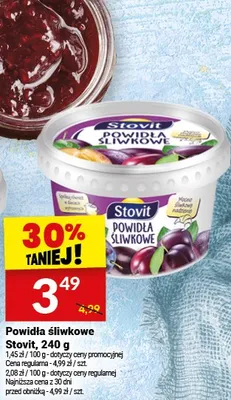 Powidła śliwkowe Stovit, 280 g promocja w Twój Market