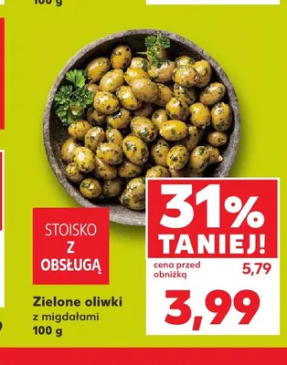 Oliwki zielone z migdałami promocja w Kaufland