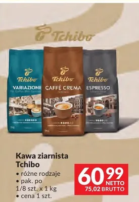 Kawa ziarnista Tchibo różne rodzaje promocja w Makro