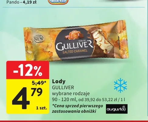 Lody Gulliver promocja w Intermarche
