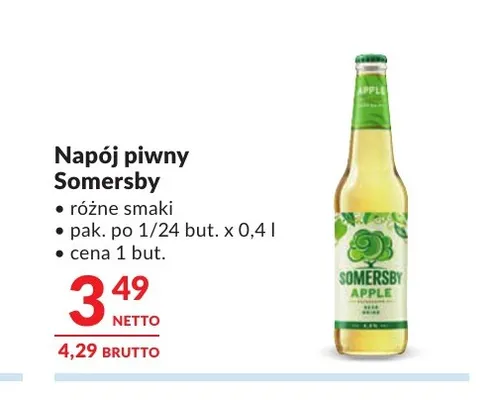 Napój piwny Somersby promocja w Makro
