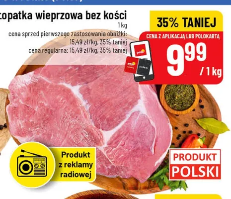 Łopatka wieprzowa bez kości promocja w POLOmarket