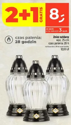 Znicz szklany promocja w Dealz
