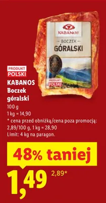 Boczek góralski promocja w Lidl