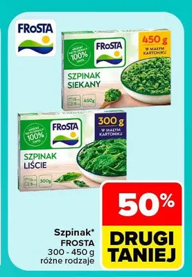 Szpinak Frosta promocja w Carrefour Market