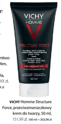 Krem przeciwzmarszczkowy do twarzy Vichy Homme Structure Force promocja w Hebe