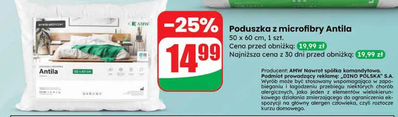 Poduszka promocja w Dino