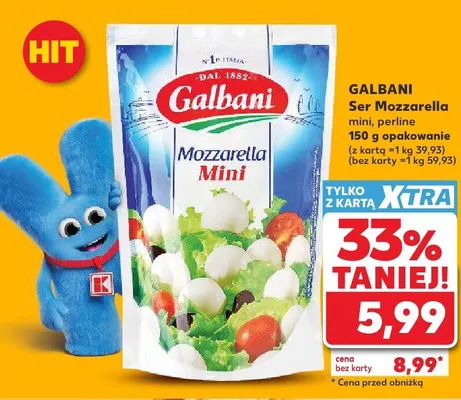 Ser Mozzarella perline Galbani promocja w Kaufland