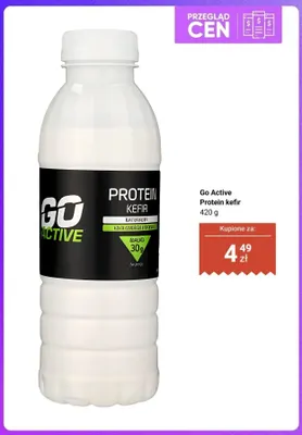 Protein kefir Go Active promocja w Biedronka