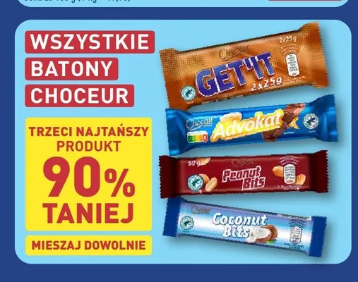 Baton Peanut Bits Choceur promocja w Aldi