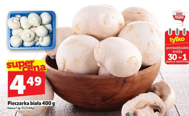 Pieczarka biała promocja w TOPAZ