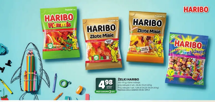 Żelki Haribo Złote Misie z sokiem promocja w Stokrotka