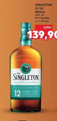 Whisky Singleton 12 YO 40% promocja w Kaufland