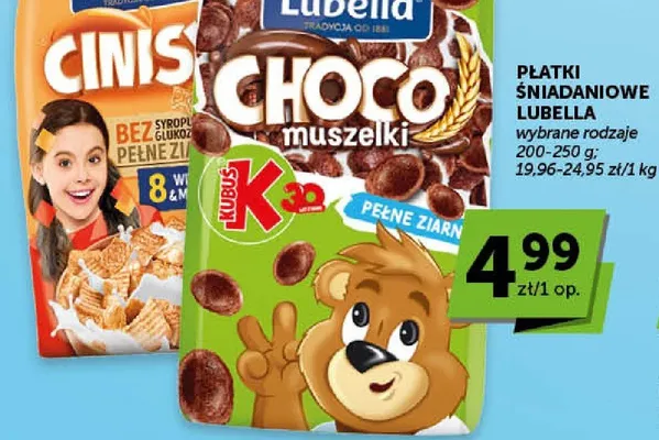 Płatki śniadaniowe choco muszelki promocja w Groszek