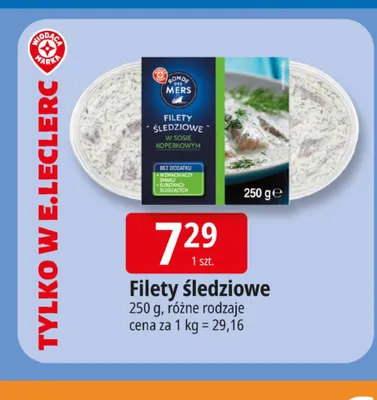 Filety śledziowe Ronde des Mers promocja w Leclerc